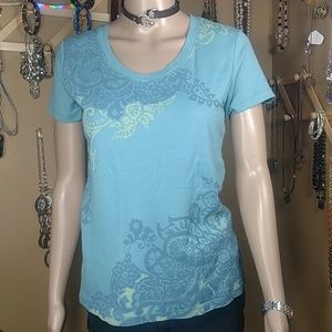 TASTEFULLY TEAL WITH MUTED GRAPHICS